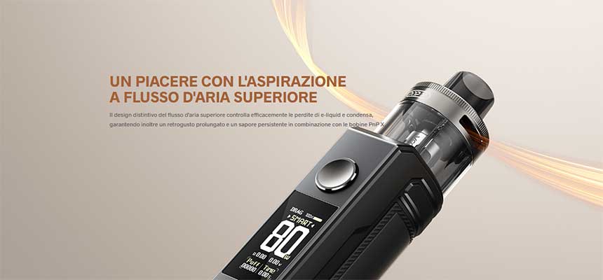 Voopoo Drag X2 sigaretta elettronica regolazione dell'aria
