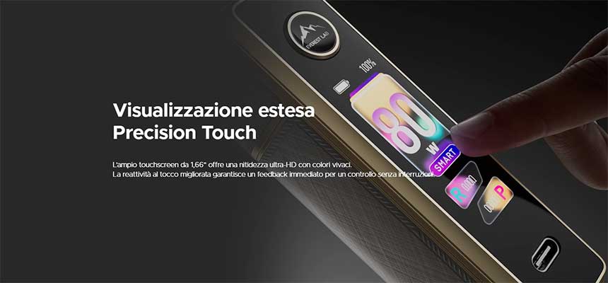 Drag X3 Voopoo Pod Kit 18650 / 21700 80W display touchscreen