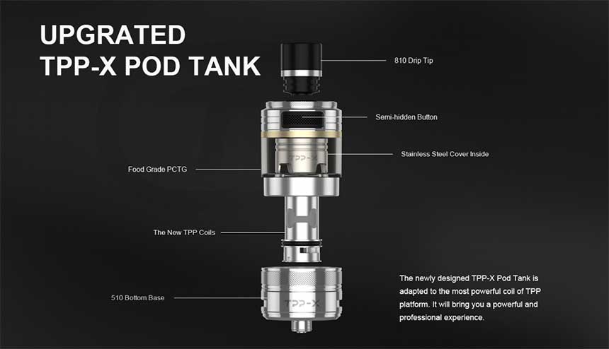 TPP X Pod Tank Voopoo componenti